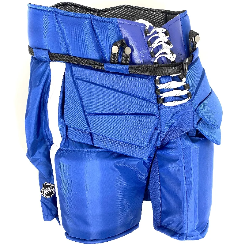 Can't Resist Vaughn Pro Custom - Used NHL Pro Stock Goalie Pant (Blue/White)