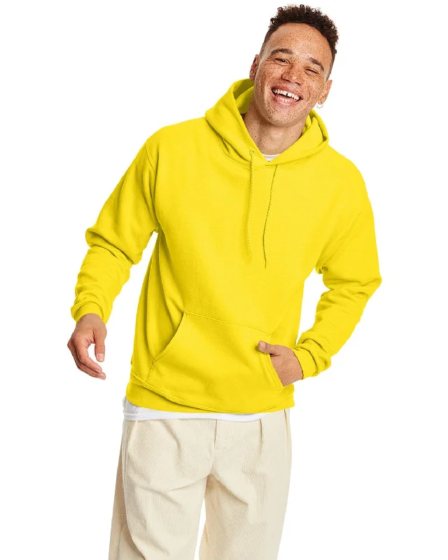 Steals and Deals Hanes 50/50 Hoodie Sweatshirt | Athletic Yellow