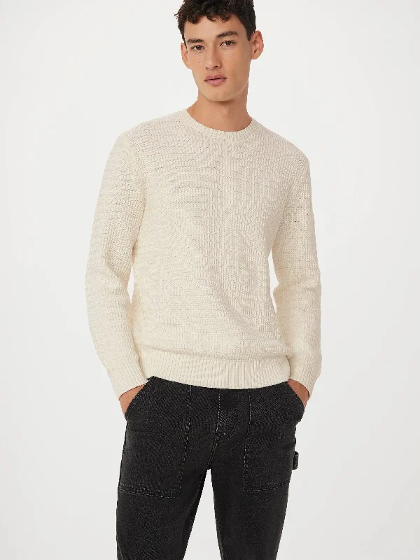 New Deals The Ribbed Crewneck Sweater in Cloud