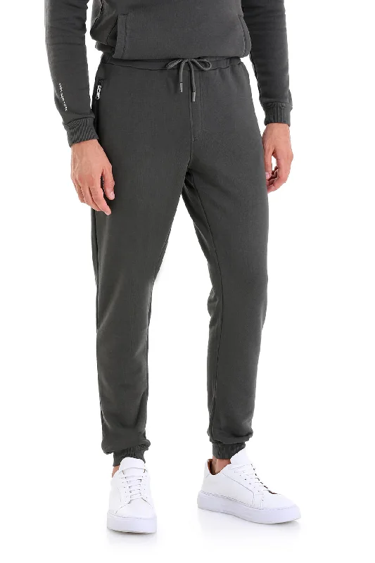 Steals and Deals Regular Fit Cotton Blend Khaki Sweatpants, Khaki