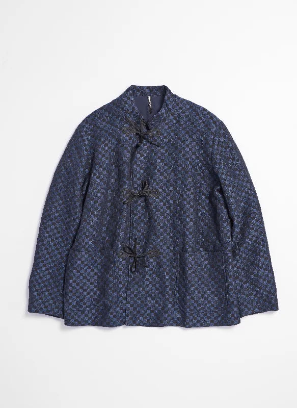 Super Savings Cotton Linen Checkers Primaloft insulation Jacket
