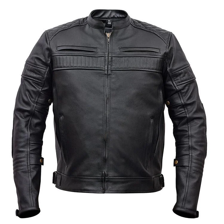 Discount Deals VL513 Vance Leather Men's Padded/Vented Scooter Jacket