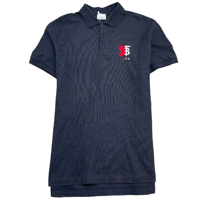 Incredible Offers Men's Embroidered Logo Polo Shirt Navy Size M