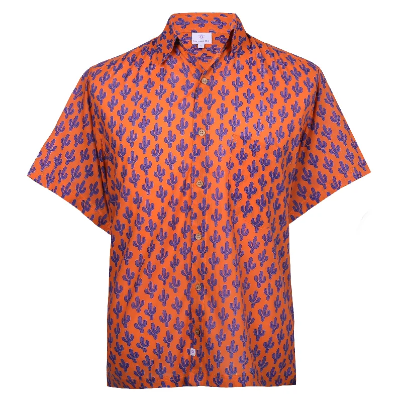 Big Discounts Phoenix Purple Cactus Short Sleeve Shirt