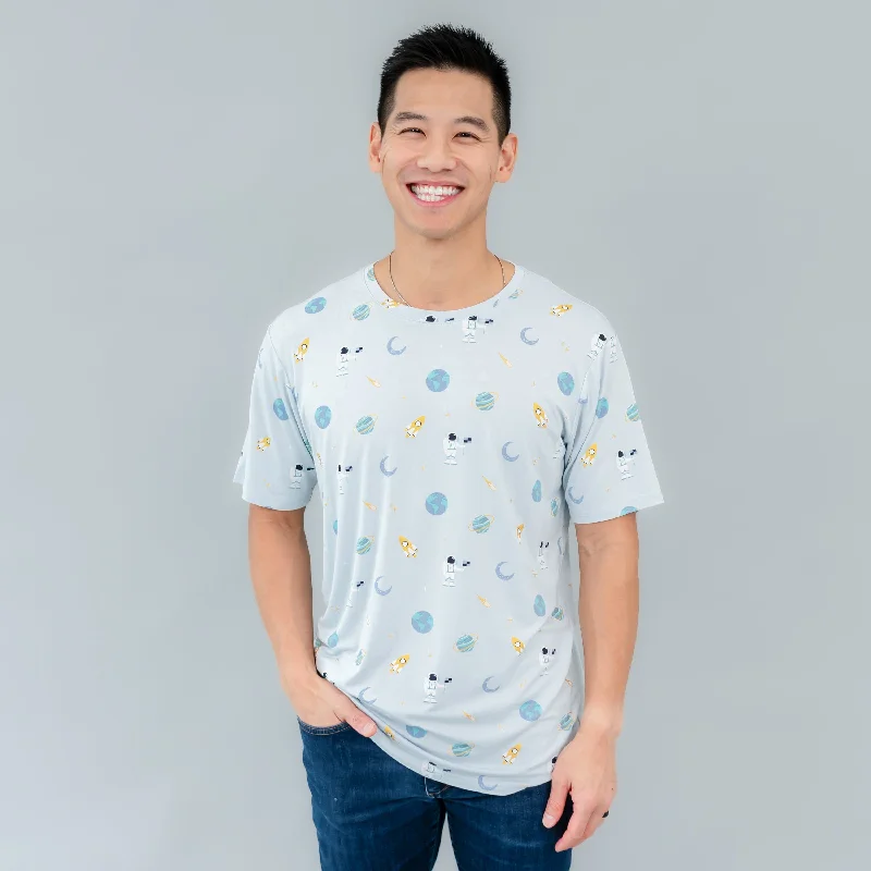 Shop and Save Men's Crew Neck Tee in Ice Space