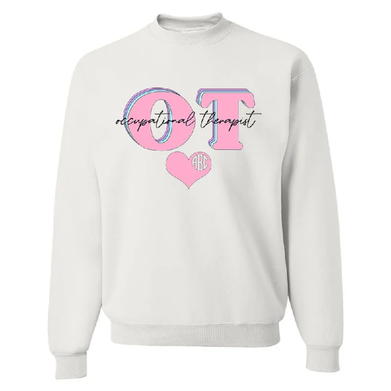 Monogrammed 'Occupational Therapist' Crewneck Sweatshirt