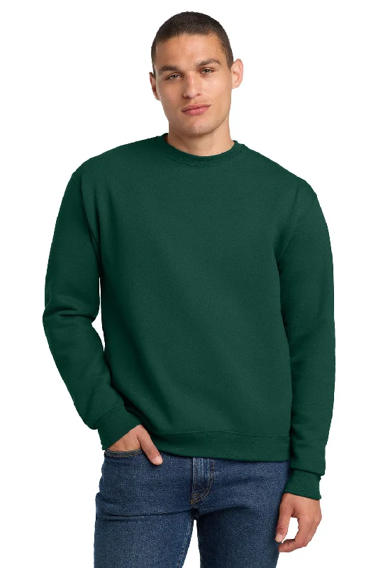 Weekend Offers That Excite Jerzees Mens Super Sweats NuBlend Pill Resistant Fleece Crewneck Sweatshirt - Forest Green