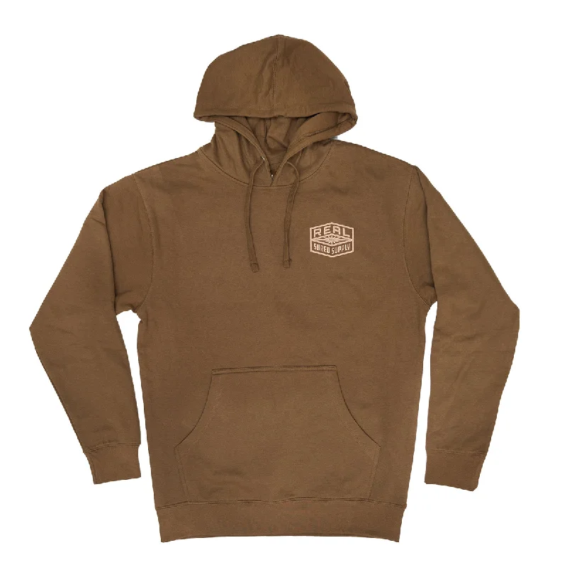 Great Bargains REAL Shred Supply Hooded Sweatshirt-Saddle