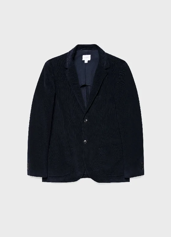 Weekend Deal Men's Fine Corduroy Blazer in Navy