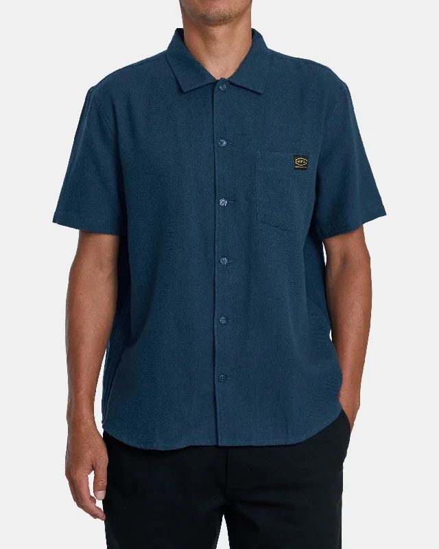 Weekend Deals You Can't Resist Dayshift Collection Dayshift Short Sleeve Shirt - Petrol Blue
