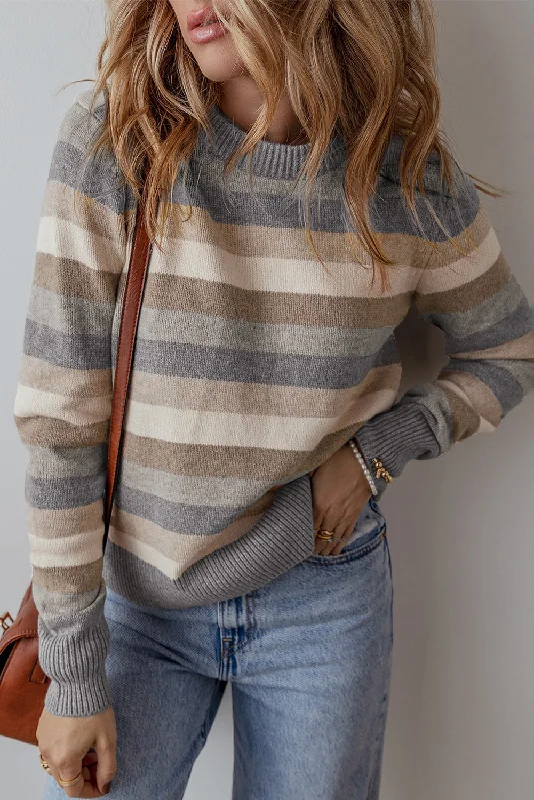 Stripe Ribbed Sweater