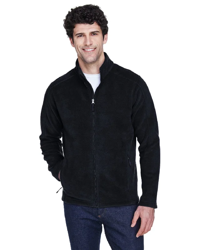 Stock Up and Save Core 365 Journey Mens Full-Zip Fleece Jacket | Black