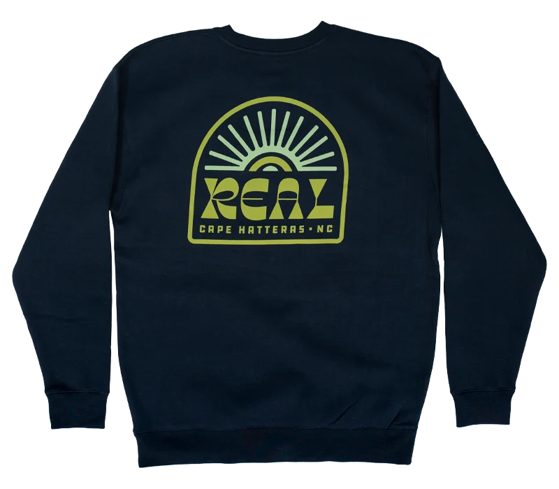 Deal of the Week REAL Sun Ray Badge Sweatshirt-Navy