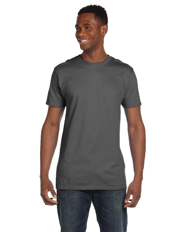 Instant Savings Hanes Combed Cotton T-Shirt | Smoke Gray