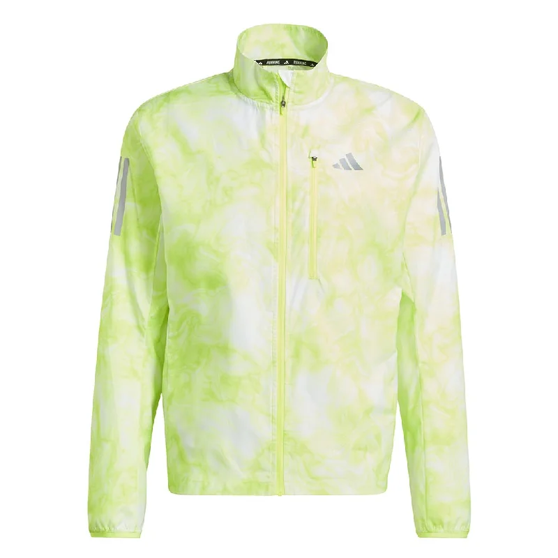 Massive Deals adidas - Men's Own The Run Allover Print Jacket (IL4797)
