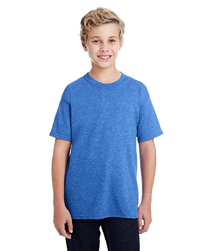 Online Only Gildan Youth DryBlend 50/50 T-Shirt | Hthr Sport Royal
