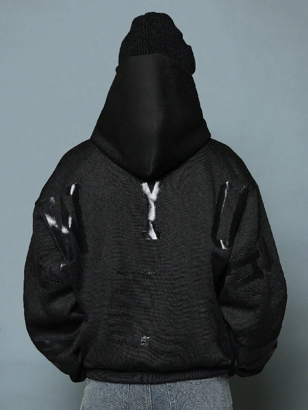 Discount Days Regular Fit Overhead Hoodie With Back New York Graphic Print