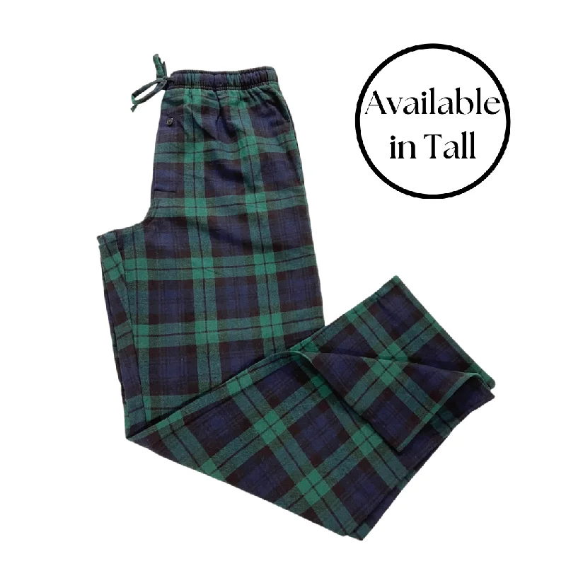 New Markdowns Men's Flannel Lounge Pant / Black Watch Tartan