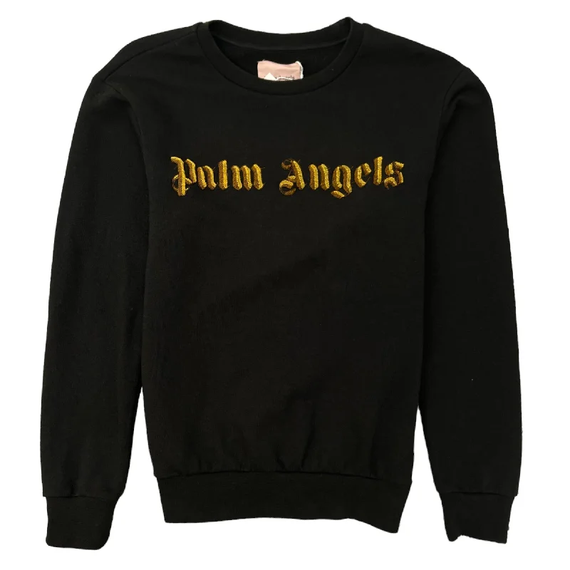 Now or Never Men's Embroidered Logo Sweatshirt Black Size XS