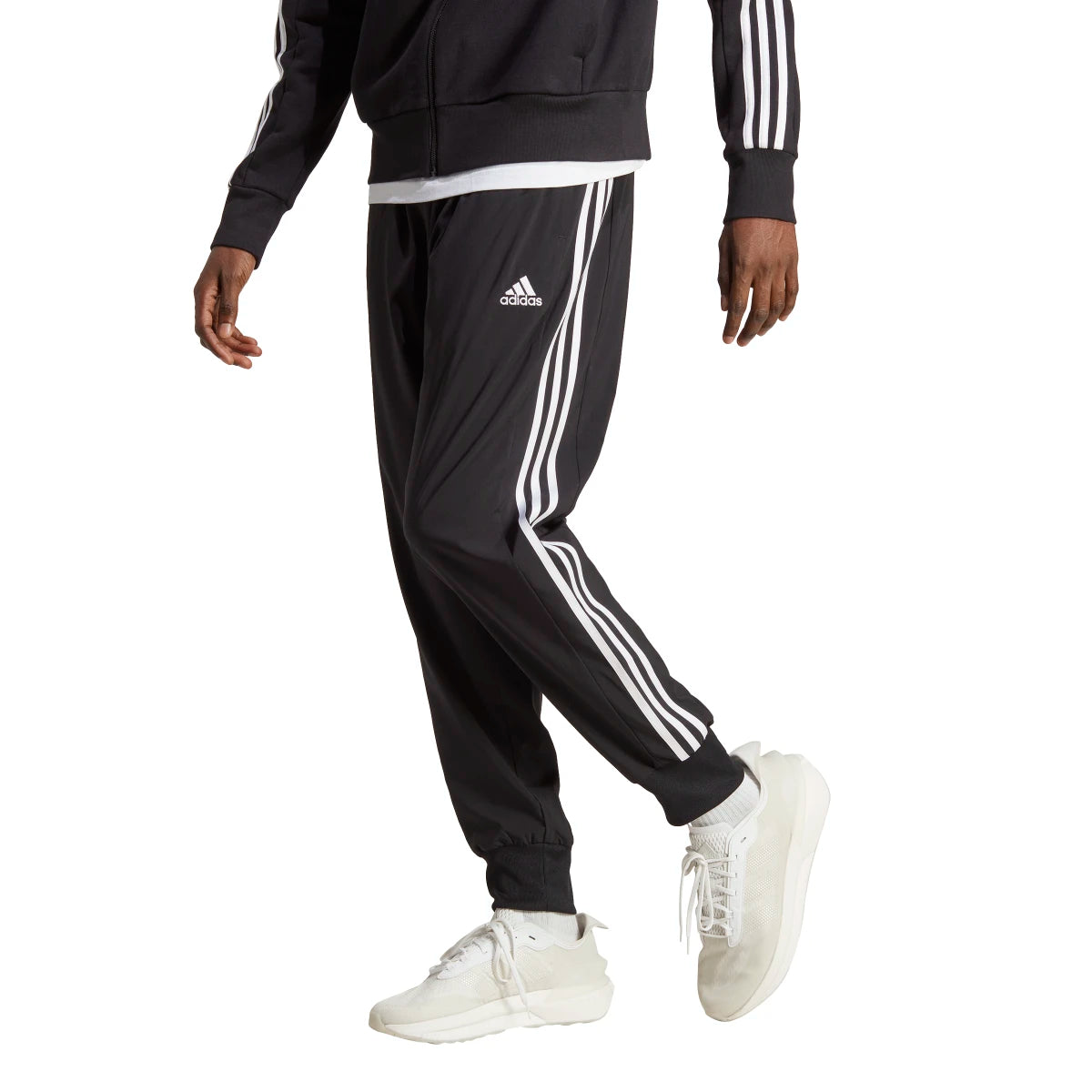 Must-Have Deals adidas Men's Essentials Tapered Cuff Woven 3-Stripes Joggers
