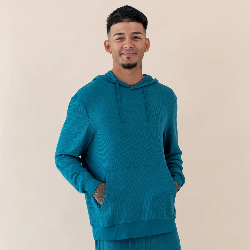 Super Deal Men's Ribbed Hoodie in Loch