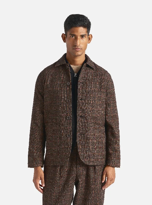 Doorbuster Deal Universal Works Bakers Jacket in Black/Olive Albuquerque Check