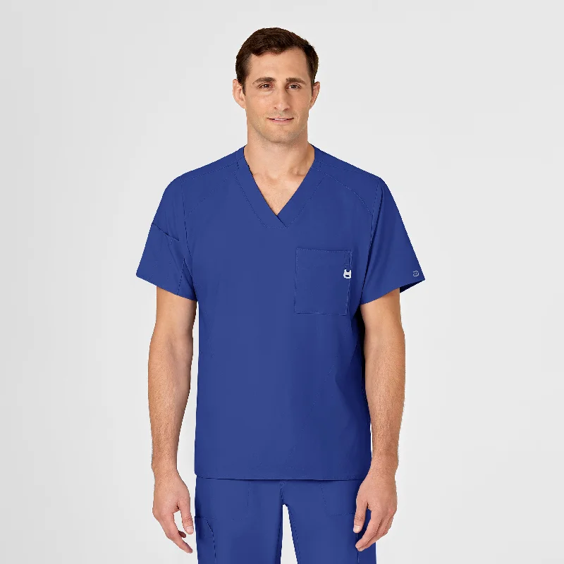 Shop the Weekend Away W123 Men's V-Neck Scrub Top - Galaxy Blue