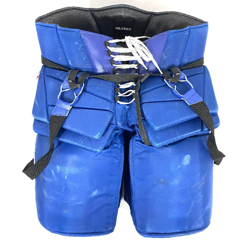 Extra Discount Vaughn Pro Custom - Used NHL Pro Stock Goalie Pant (Blue/White)