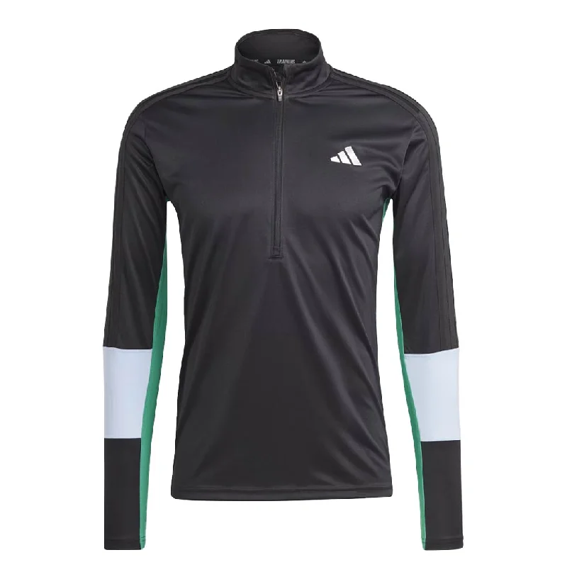 Price Drop adidas - Men's Training Colourblock 1/4 Zip Long Sleeve T-Shirt (IN5081)