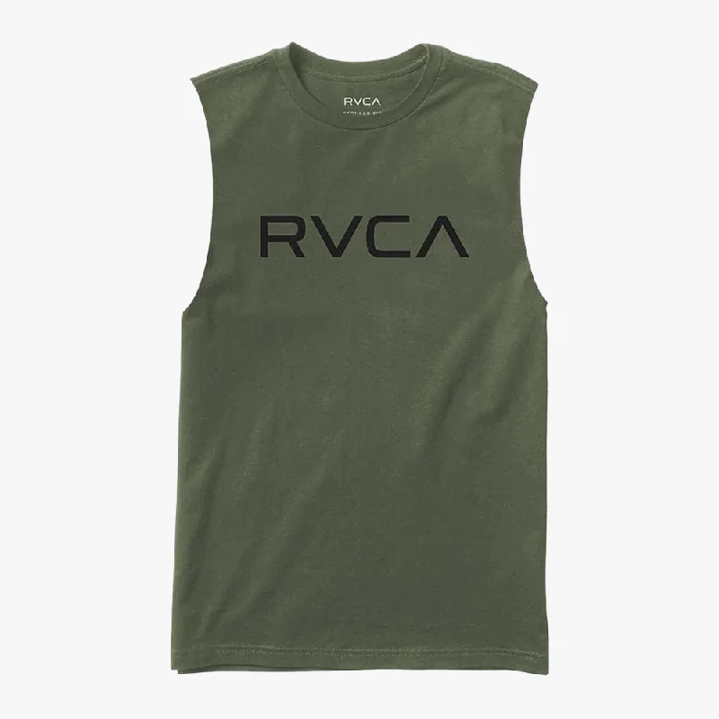 Friends and Family Sale Rvca Mens Big Rvca Musle Tank Olive