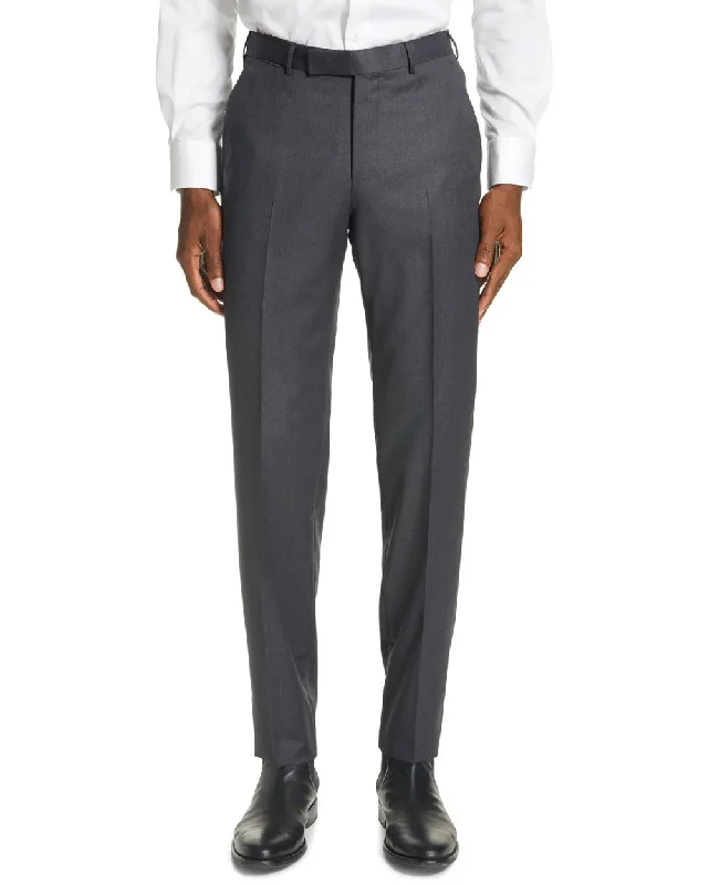 Exclusive Offer Grey Micronosphere Wool Dress Pant