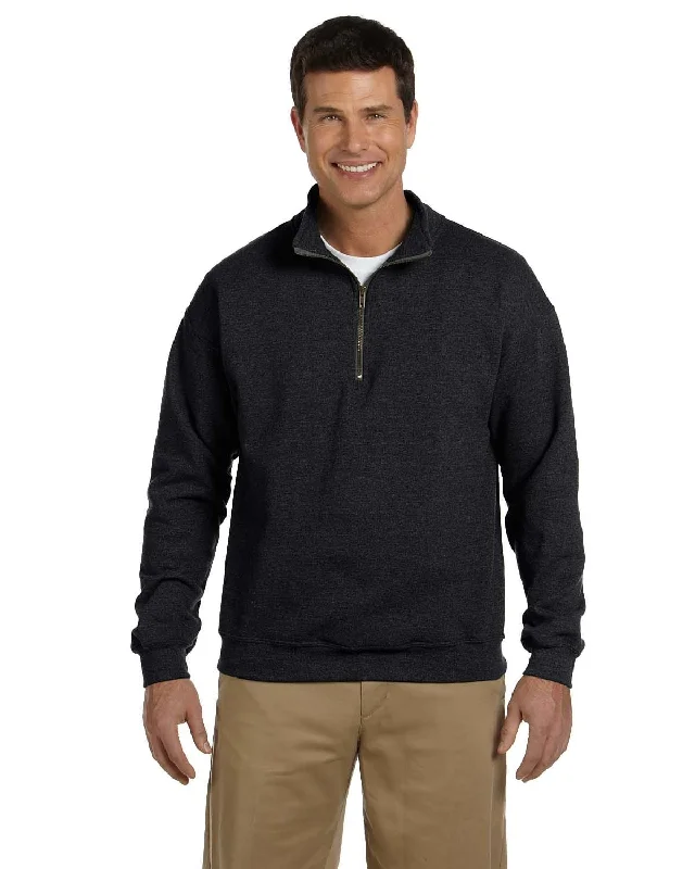 Time-Limited Offer Gildan Heavy Blend Vintage Classic Quarter-Zip Sweatshirt | Black