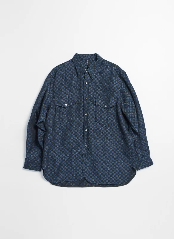Exclusive Access Cotton Linen Checkers CPO Shirt