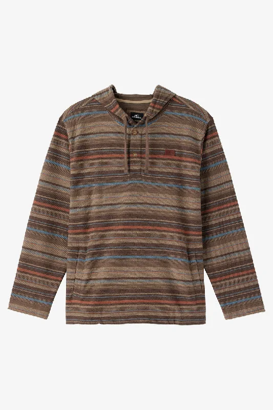 Savings Event O'Neill Bavaro Stripe Poncho Sweatshirt-Chocolate Chip