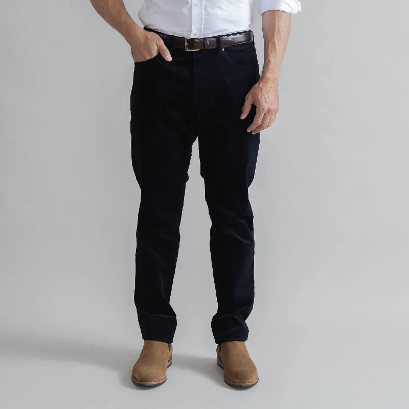Daily Deals The Navy Corduroy Franklin 5 Pocket Custom Pant