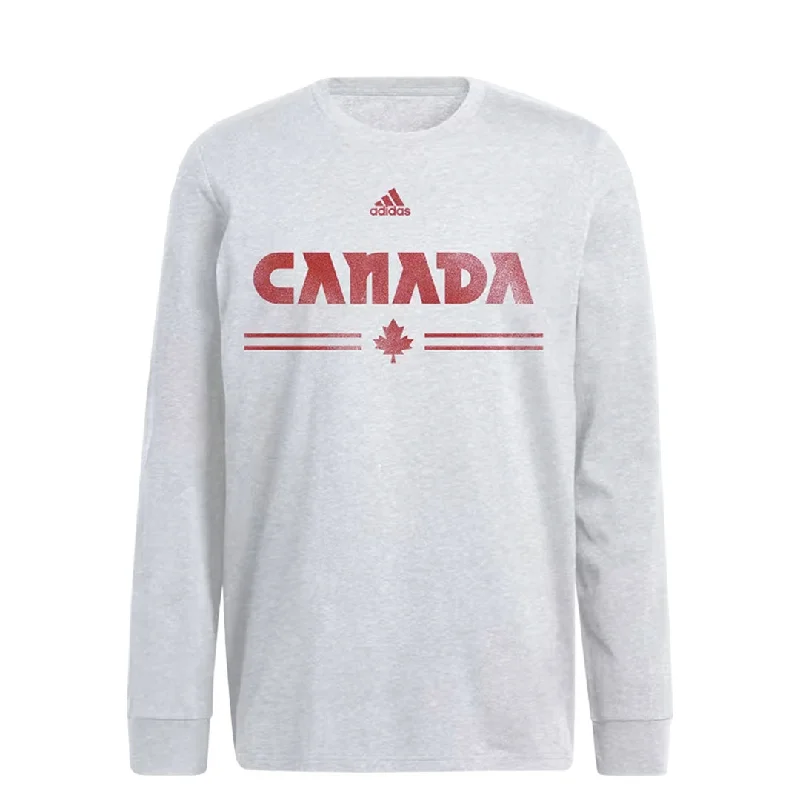 Weekend Savings Delight adidas - Men's Canada Soccer Retro Long Sleeve Crewneck Sweatshirt (GA4862)