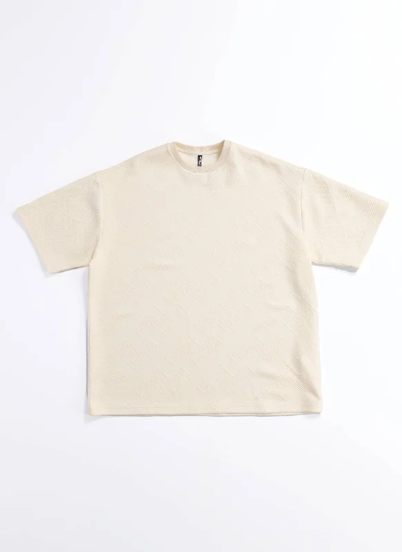Weekend-Only Price Drops Polyester Spandex Jacquard Tee