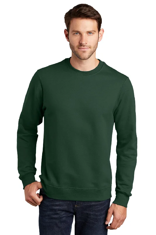 Lowest Price Port & Company Mens Fan Favorite Fleece Crewneck Sweatshirt - Forest Green