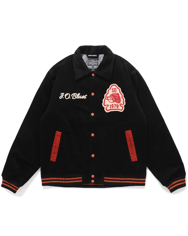 Act Fast JOB-001 コーデュロイ スタジアムジャケット JOB別注 30th ANNIVERSARY MODEL BLACK