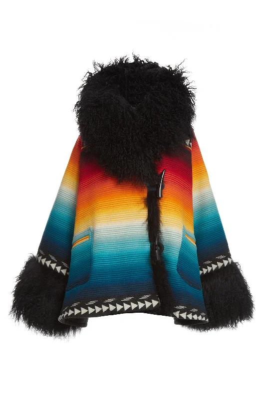 Saltillo Sunset Shearling Cloak