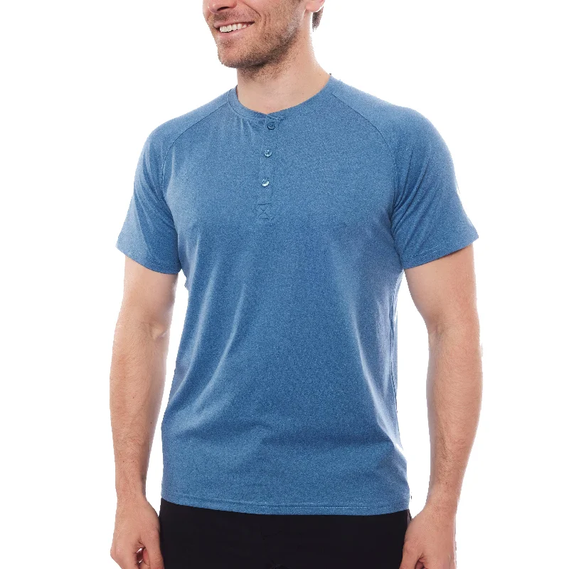 Flash Deals Men's Lounge Henley Shirt - CLOSEOUT