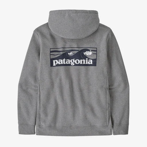 Epic Value Patagonia Boardshort Logo Uprisal Hooded Sweatshirt-Gravel Heather