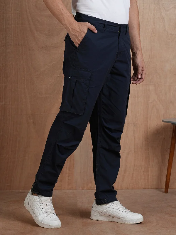 Midnight Sale Parachute Pants For Men - Mountain Blue