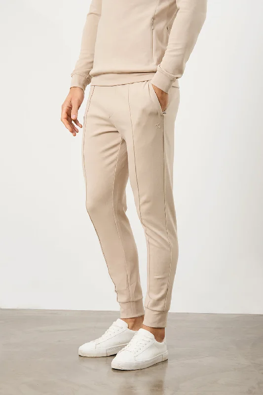 Weekend Shopping Bliss Interlock Sweat Jogger in Stone