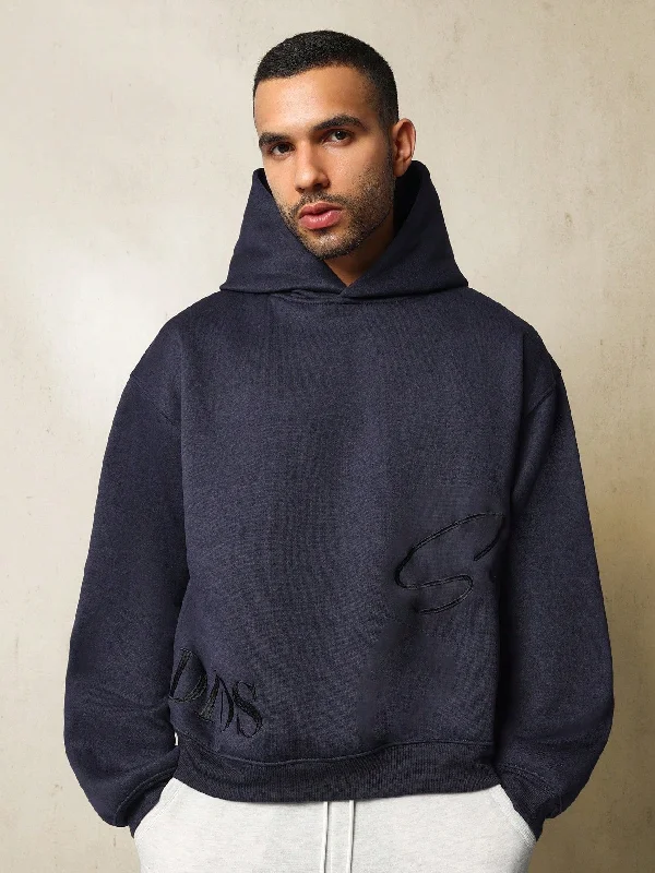 Massive Savings Regular Fit Overhead Hoodie With Signature Embroidery