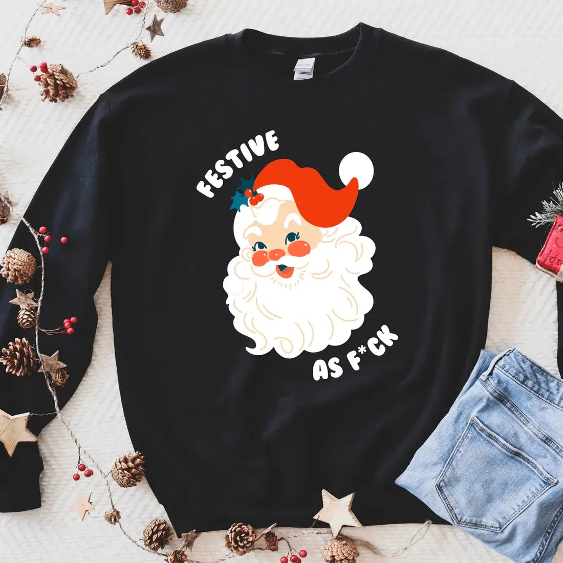 Festive As F*ck Christmas Sweatshirt