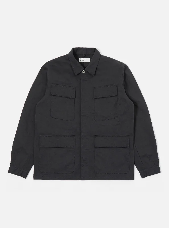Don't Delay Universal Works MW Fatigue Jacket in Black Twill