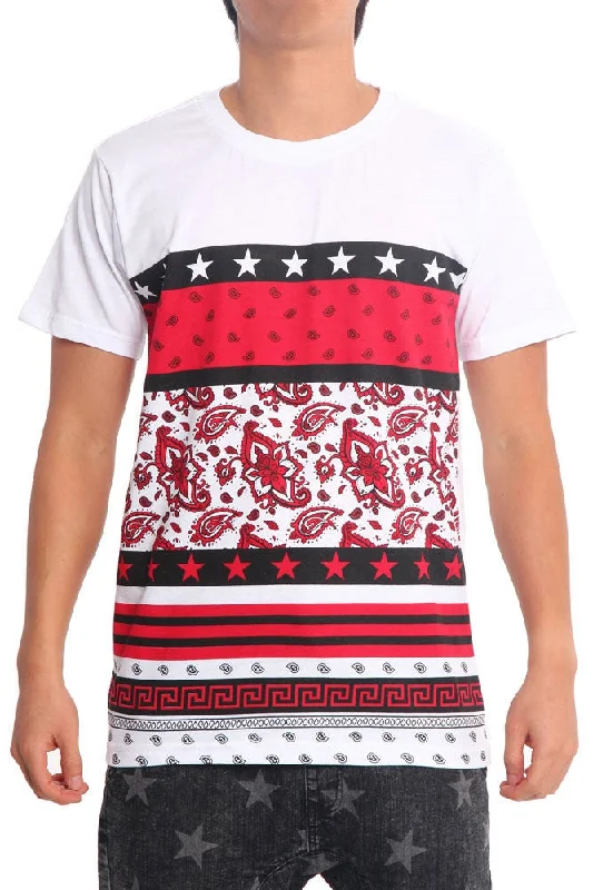 Weekend Discounts You Deserve Multi Collection Pattern Print T-Shirt