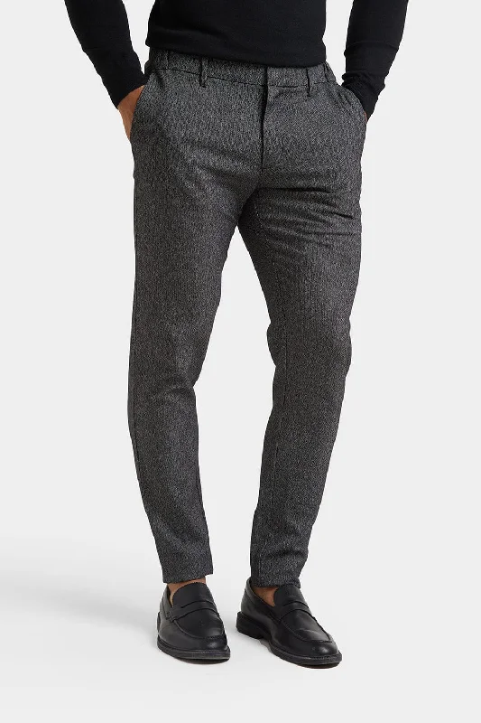 Seasonal Sale Semi Plain Pants in Black/Grey