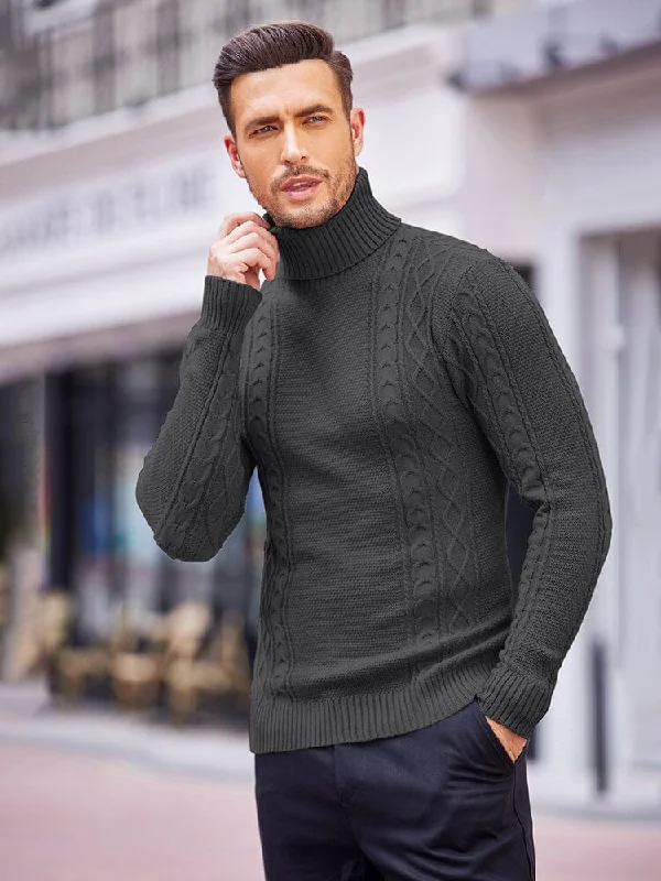 Weekend Discounts to Celebrate Classic Slim Fit Turtleneck Sweater (US Only)